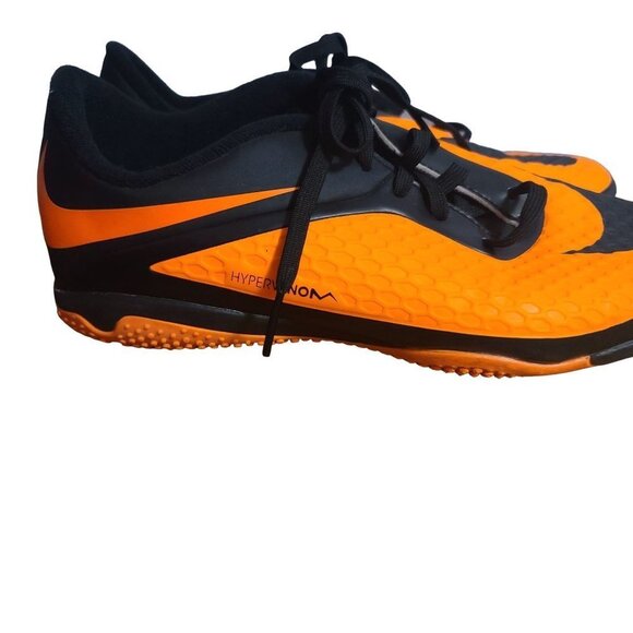 Nike Hypervenom black and orange sneakers kids 5Y - Picture 6 of 11
